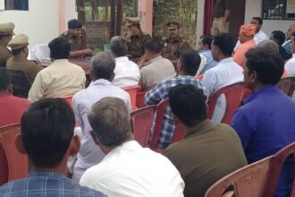 होली के मद्देनजर खोरहंसा चौकी पर हुई पीस कमेटी की मीटिंग